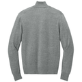 Medium Heather Grey back - Port Authority Easy Care Full-Zip Sweater