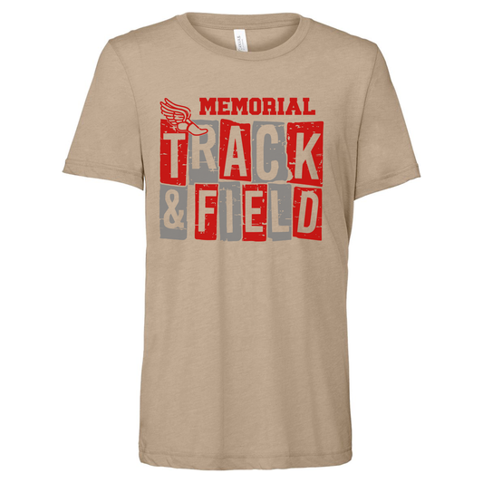 Mentor Memorial Track Adult Tri-Blend Short Sleeve