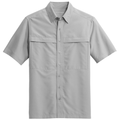 Gusty Grey front - Port Authority Short Sleeve UV Daybreak Shirt
