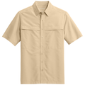 Oat front - Port Authority Short Sleeve UV Daybreak Shirt